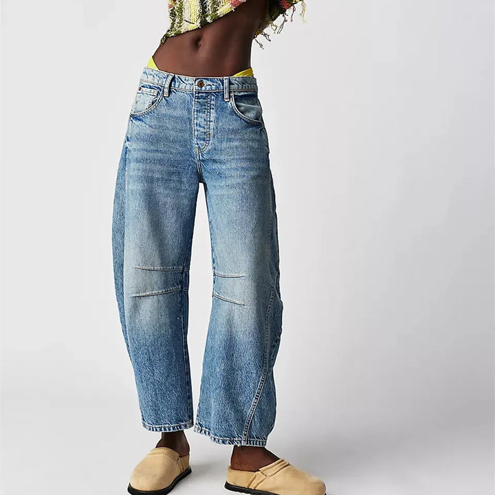Drune | Hohe Taille Vintage-Jeans für Damen