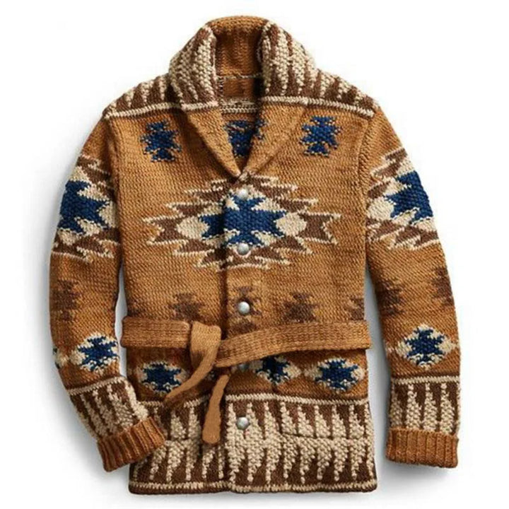 Drune | Dicke Retro-Strickjacke für Männer