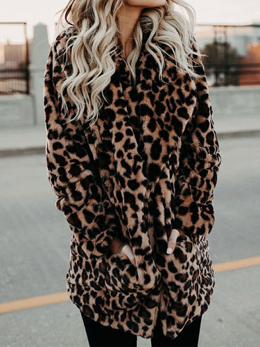 Drune | Leopard Wintermantel