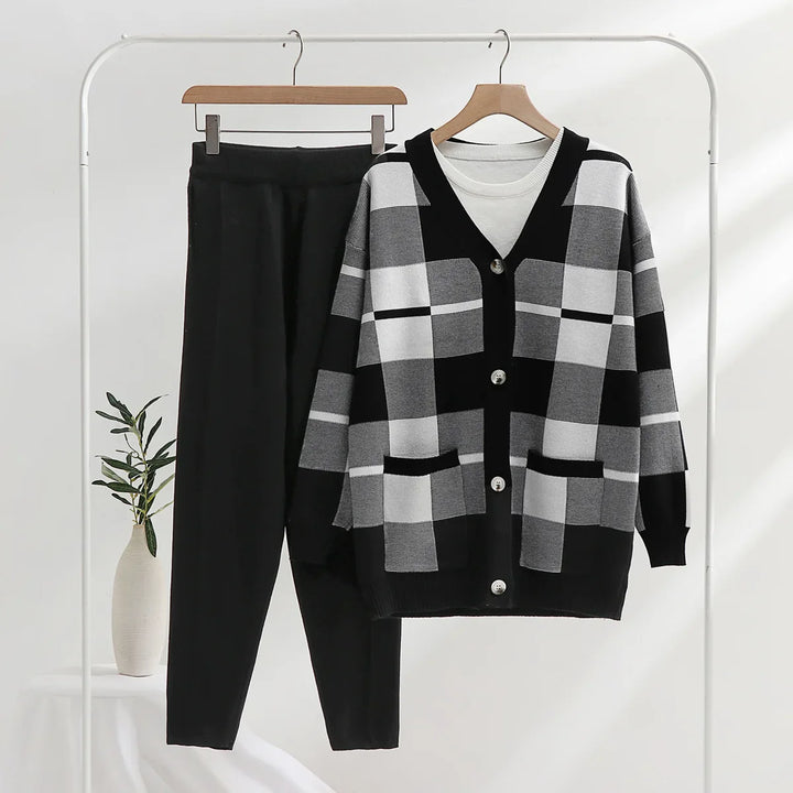 Drune | Weiches Strick 3-Teiliges Set