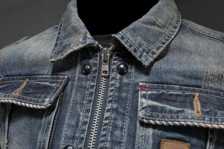 Drune | Retro-Jeansjacke