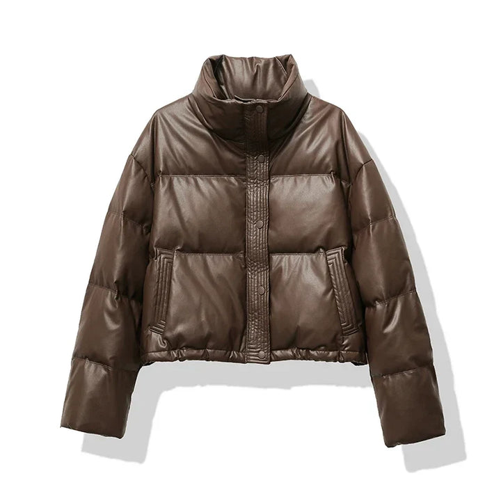 Drune | Pufferjacke mit Stehkragen und Kurzem Steppdesign