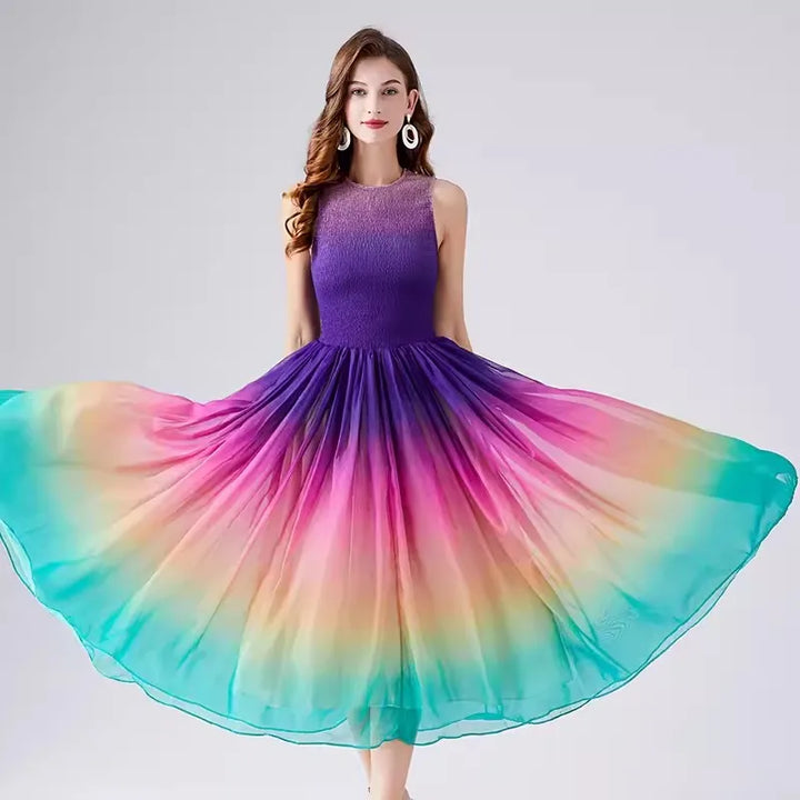 Drune | Golden Hour Harmony Midi Kleid