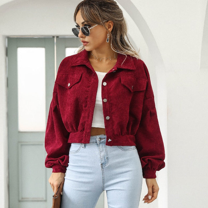 Drune | Corduroy Crop Jacke für Damen Herbstmode 2023