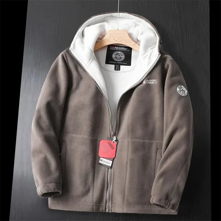 Drune | Extra warme Zip Kapuzenjacke
