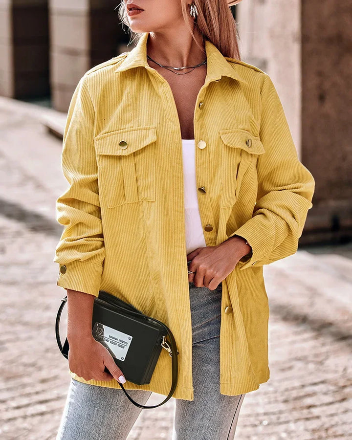 Drune | Warme Damen Cordjacke