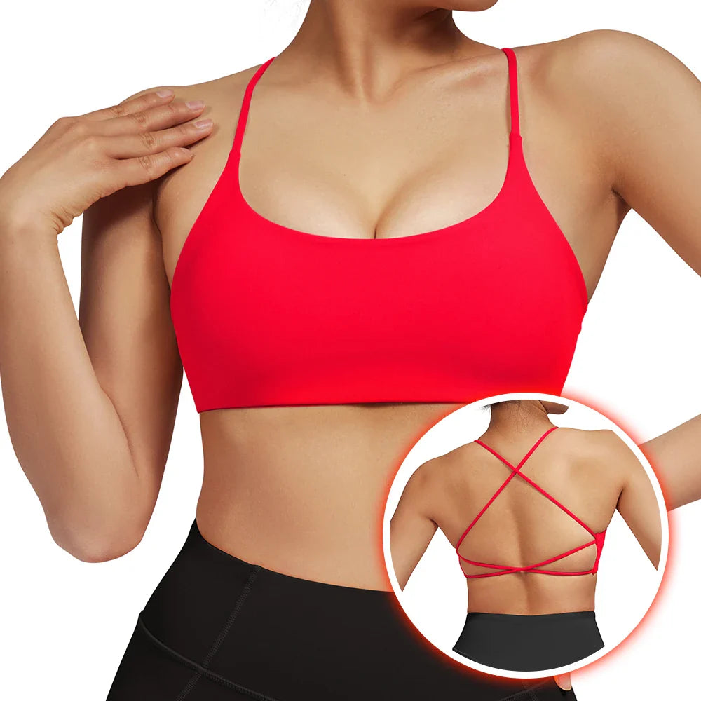 Drune | Rückenfreier Stoßfester Fitness Sport Bh Mit Polstern Für Frauen