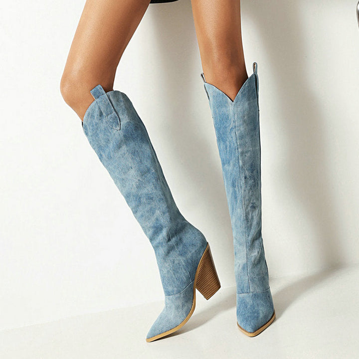 Drune - Kniehohe Stiefel