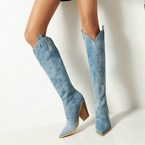 Drune - Kniehohe Stiefel