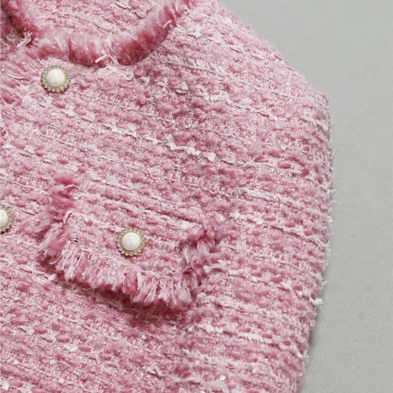 Drune | Jacke Aus Größem Tweed Herbst/Winter Socialite Quastendesign