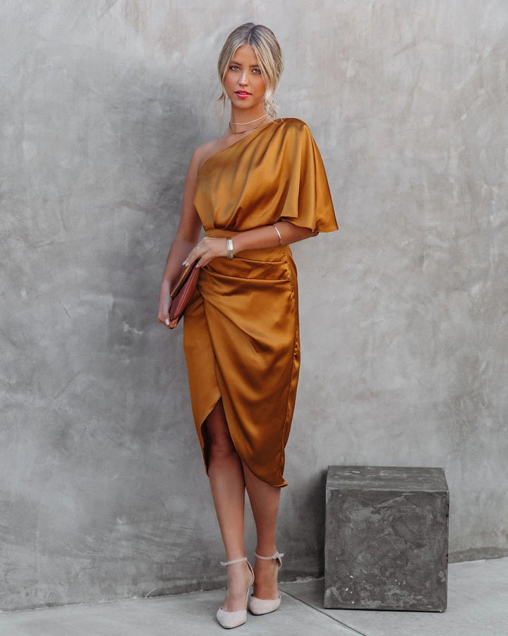 Drune | Elegantes Seiden-Party-Kleid