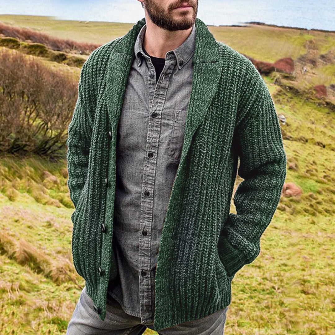 Drune | Klassische Herren Strickjacke Im Retro Stil