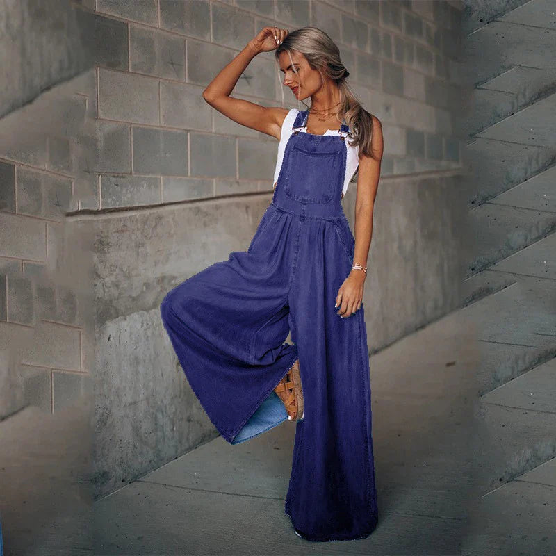 Drune | Boho Oversize Denim Latzhose