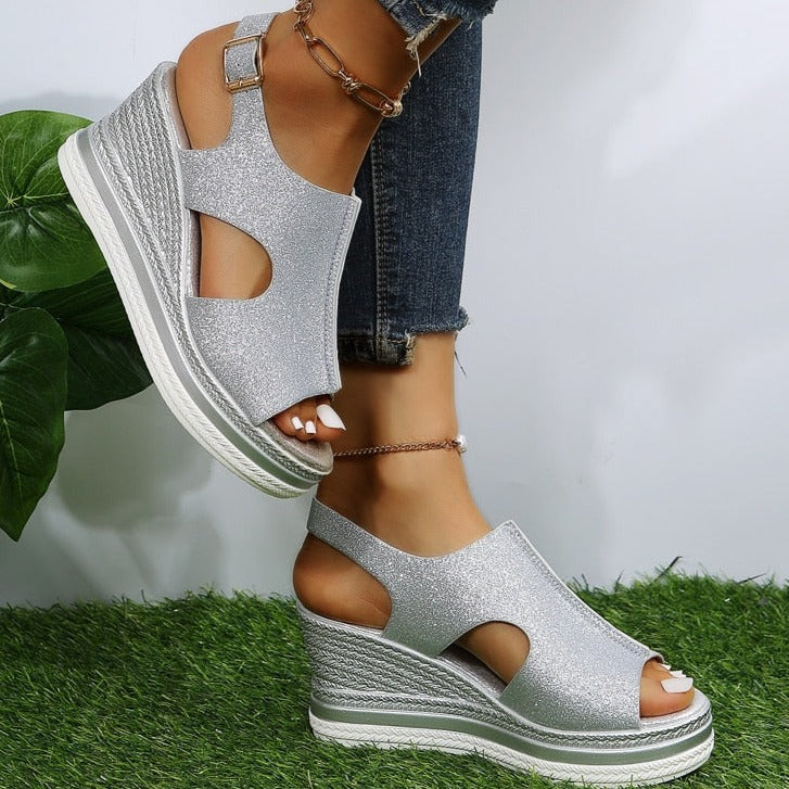 Drune | Orthopädische Keil Sandalen für Den Sommer