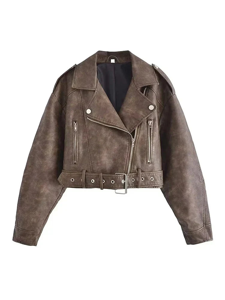 Drune | Winter Damen jacke mit Gürtel