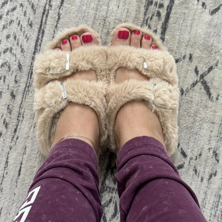 Drune - Chic Winter-Plüsch-Fellpantoffeln für Damen