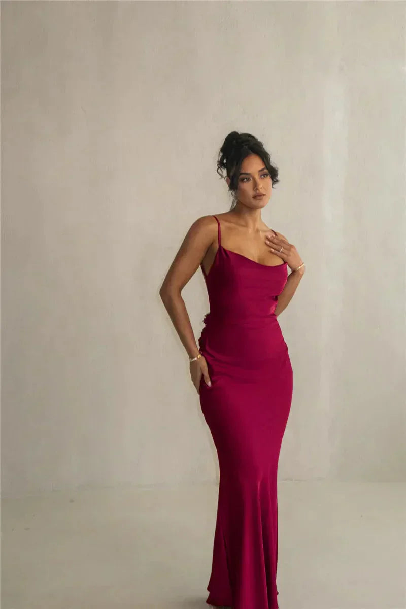 Drune | Satin Blumenkleid Stil
