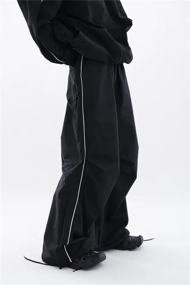 Drune | Oversized Sportlich Schwarz Trainingsanzug