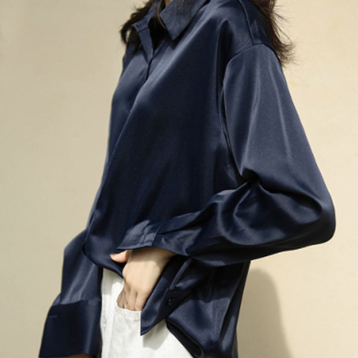 Drune | Damenbekleidung Seidenhemd Vintage Bluse