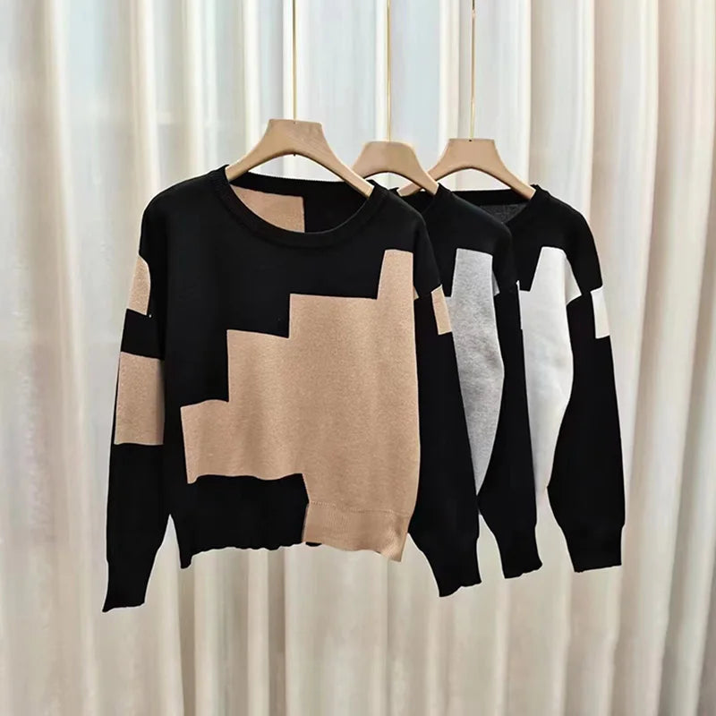 Lange Ärmel Damen Pullover