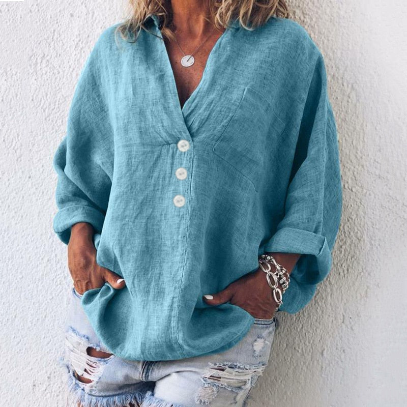 Drune | Stilvolle Leinenbluse