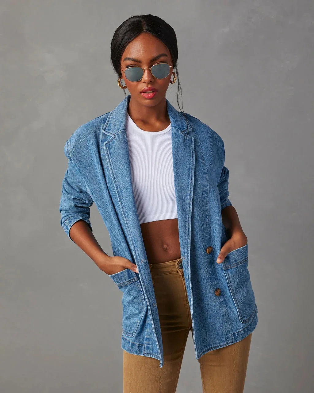 Drune | Stilvoller Jeansblazer