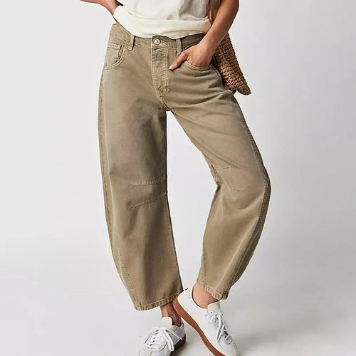 Drune | Mid-Rise Jeans mit Tapered Beinen für Frauen