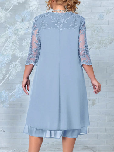 Drune | Bankettkleid in Übergröße Mit Bestickten Ärmeln