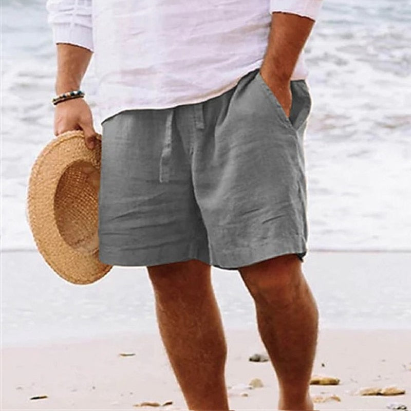 Drune | Leinen Luxus Shorts für Männer