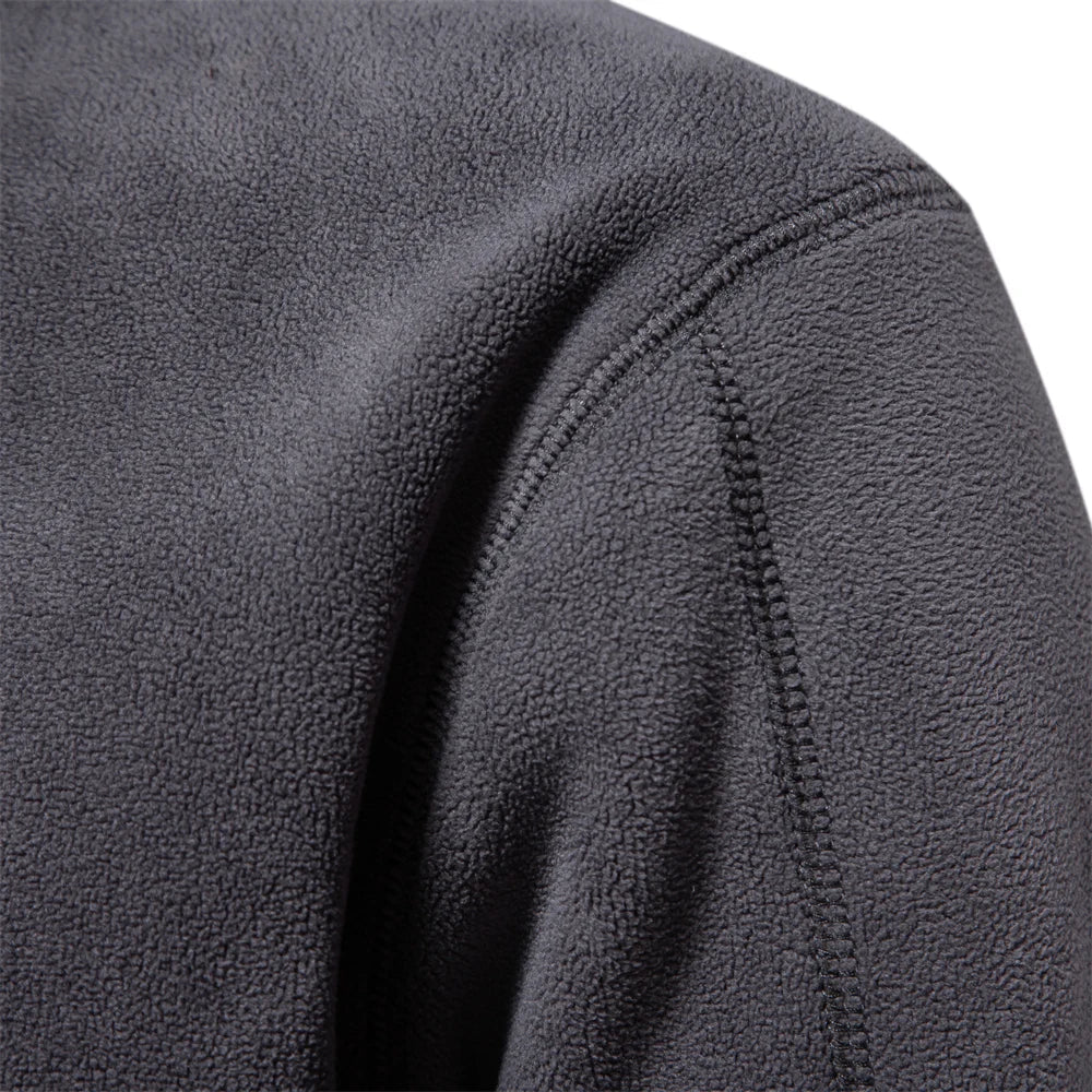 Drune | Viertelreißverschluss Fleece Pullover Weich Und Warm Langärmlig Lässige Passform