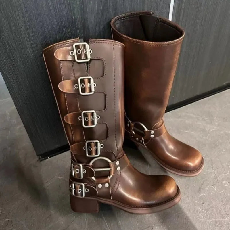 Drune | Weinlese Lederstiefel