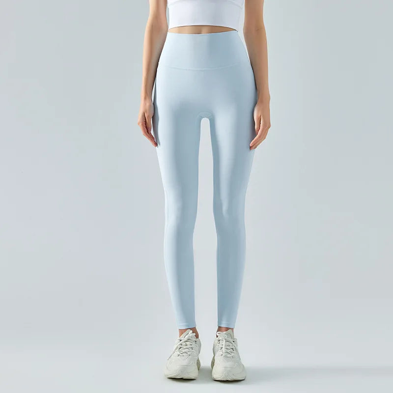 Drune | Emily Sportswear Naked Hochtaillierte Tight Yoga Hosen Doppelseitig Gebürstet Pfirsich Po-Hebende Lauf Sport Fitness Leggings