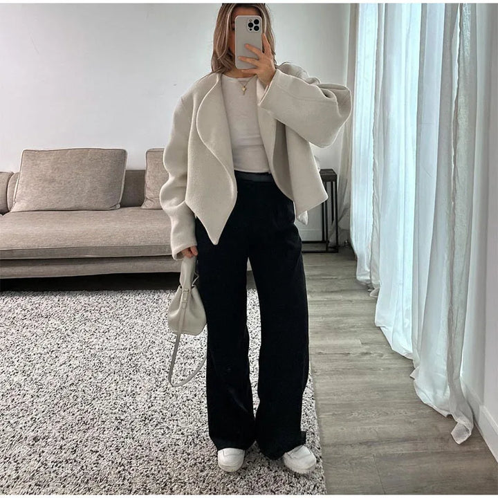 Drune | Wollmischung Lässiger Schnitt Asymmetrisches Design Modischer Stil