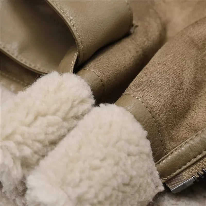 Drune - Dicke Warme Wildlederjacke