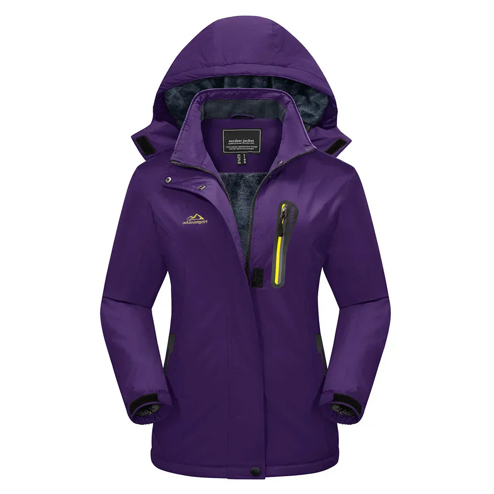 Drune | Damen Schneeski-Jacke mit Hoodie-Stil