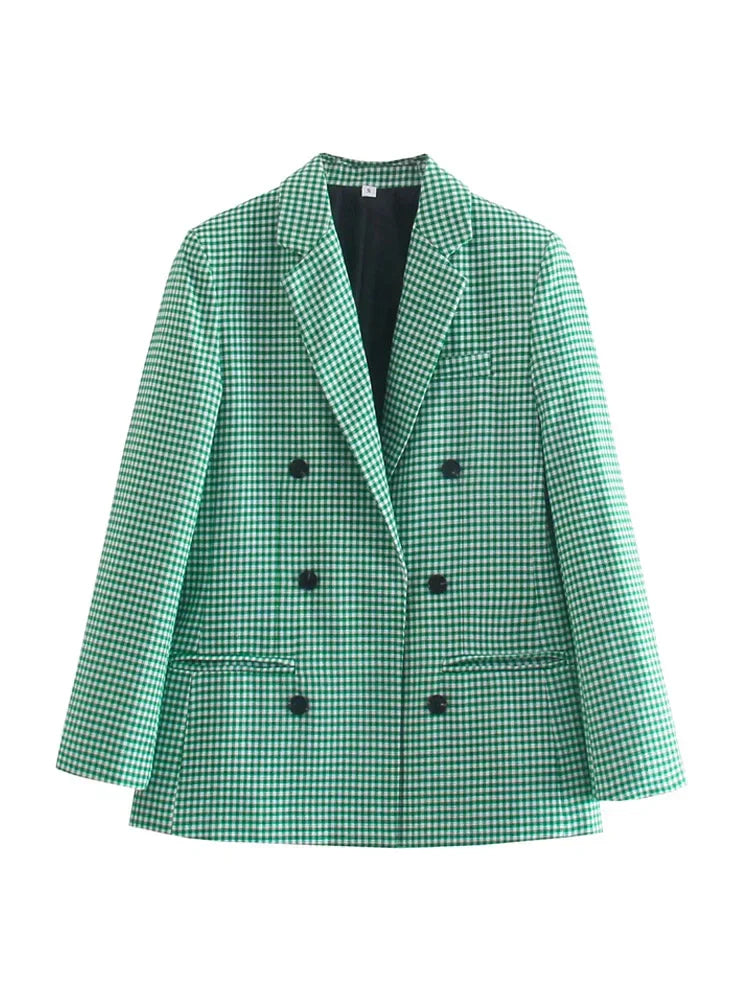 Drune | Vintage karierter Blazer