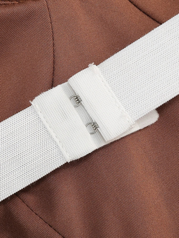 Drune | Glitzer Rückenfrei Abend Maxi Kleid