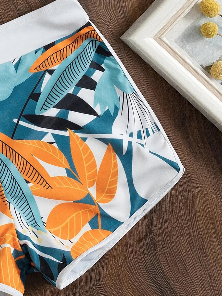 Drune | Bikini-Set mit hoher Taille und Print