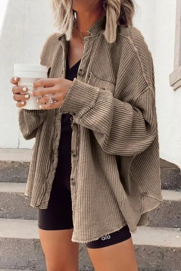 Drune | Sommerjacke Aus Lässiger Strickware