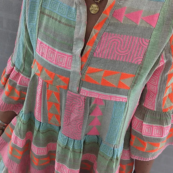 Drune | Boho Chic Locker Sitzendes Kleid