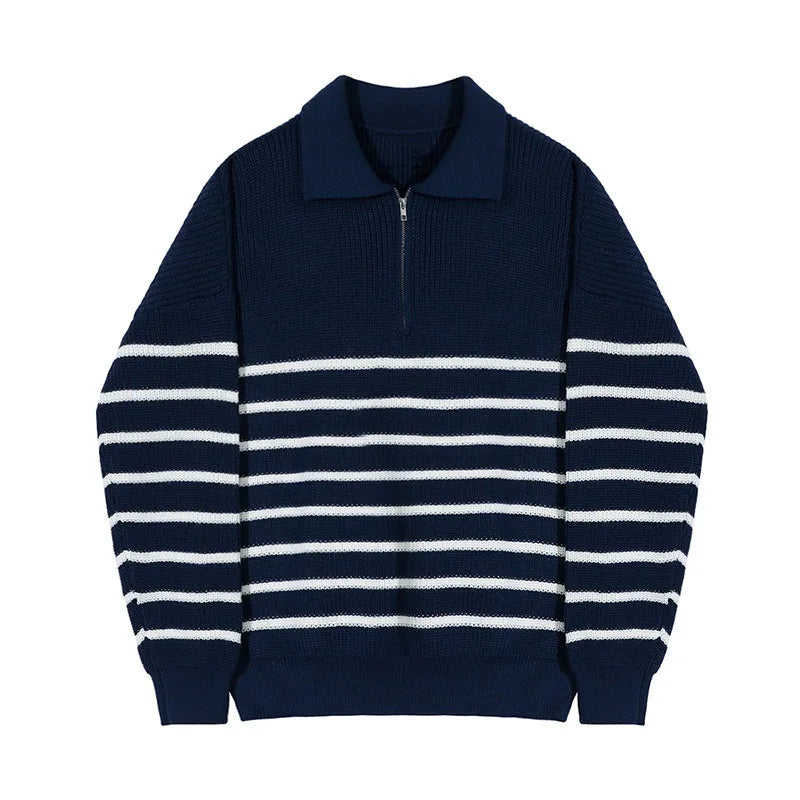 Drune | Gestreifter Strickpullover für Herren