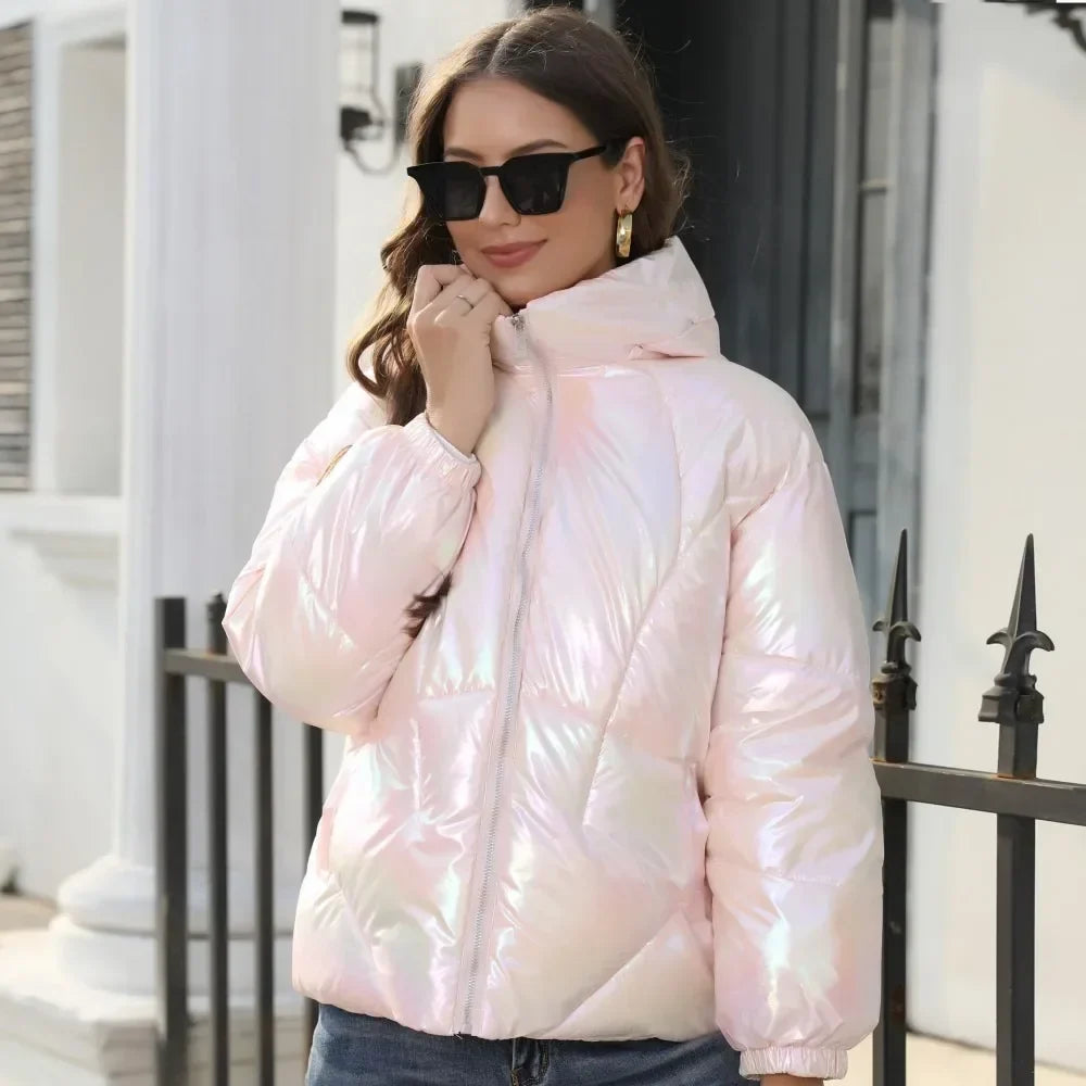 Drune metallische Damen - Pufferjacke für den Winter