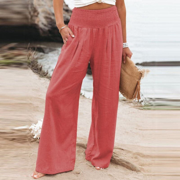 Drune | Lässige weite Leinenhose für Frauen
