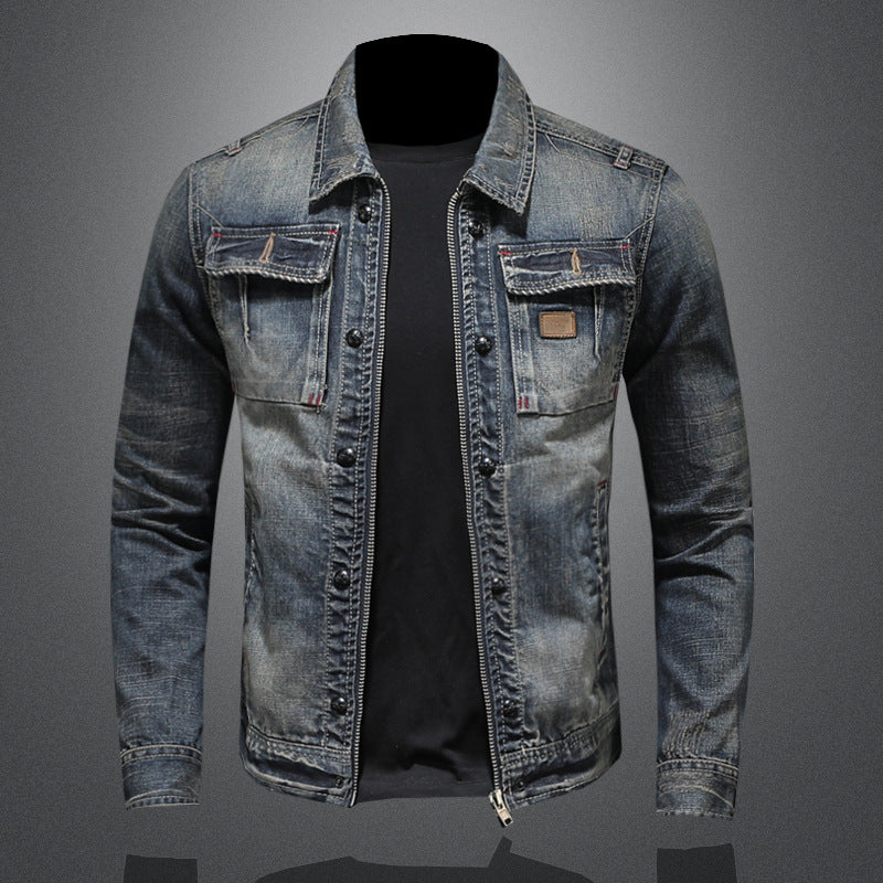 Drune | Midnight Fade Klassische Denimjacke