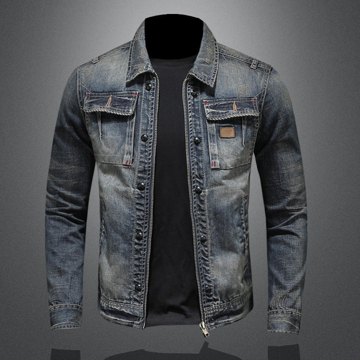 Drune | Midnight Fade Klassische Denimjacke