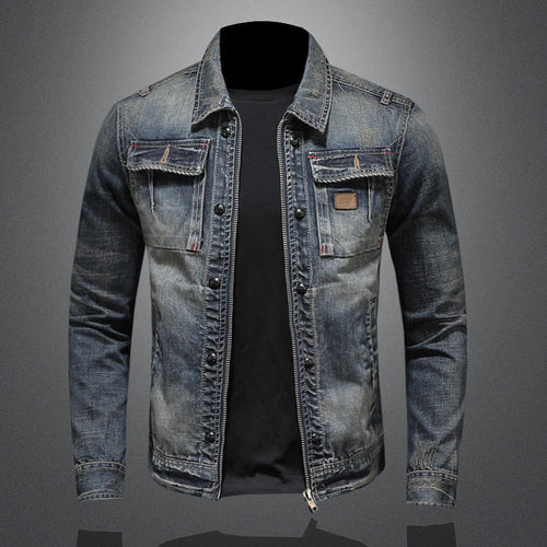 Drune | Midnight Fade Klassische Denimjacke
