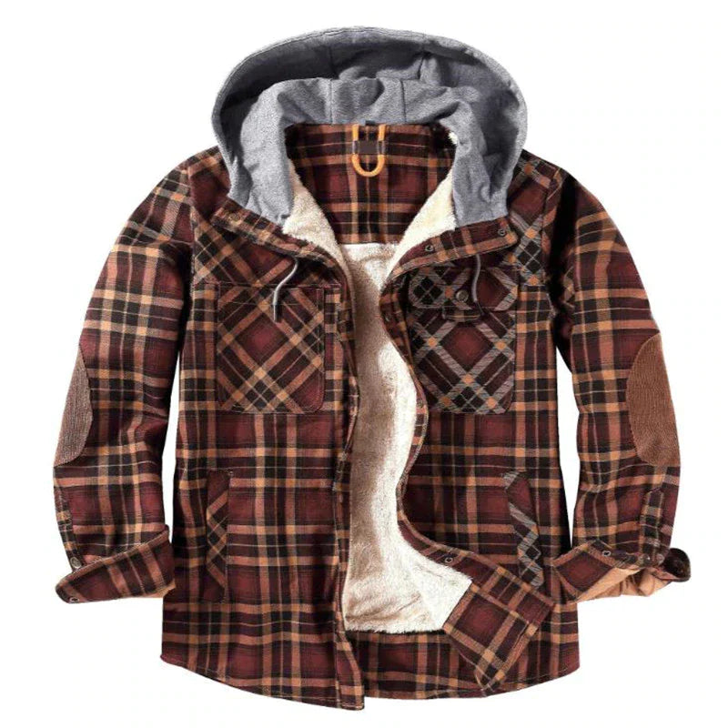 Drune - Karierte Herrenjacke