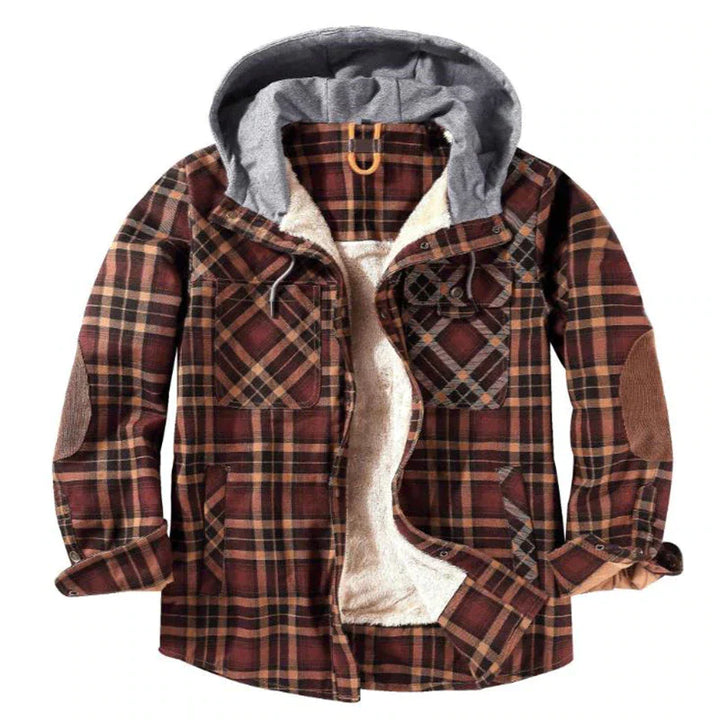 Drune - Karierte Herrenjacke