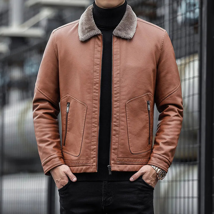 Drune | Herrenjacke mit Wollkragen
