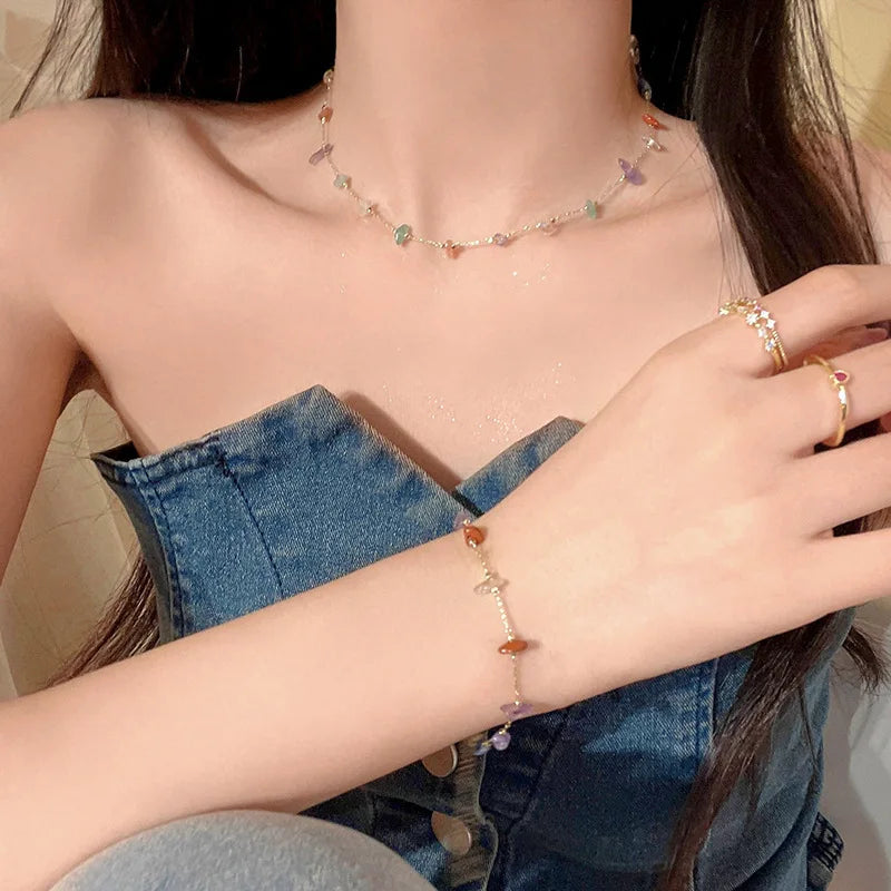 Drune | Elegante Natur Edelstein Kette